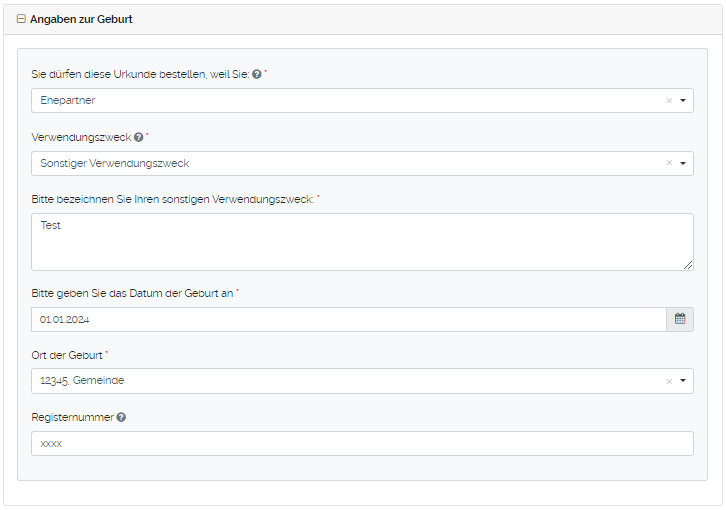 Geburtsurkunde Angaben Geburt ausgefüllt.png